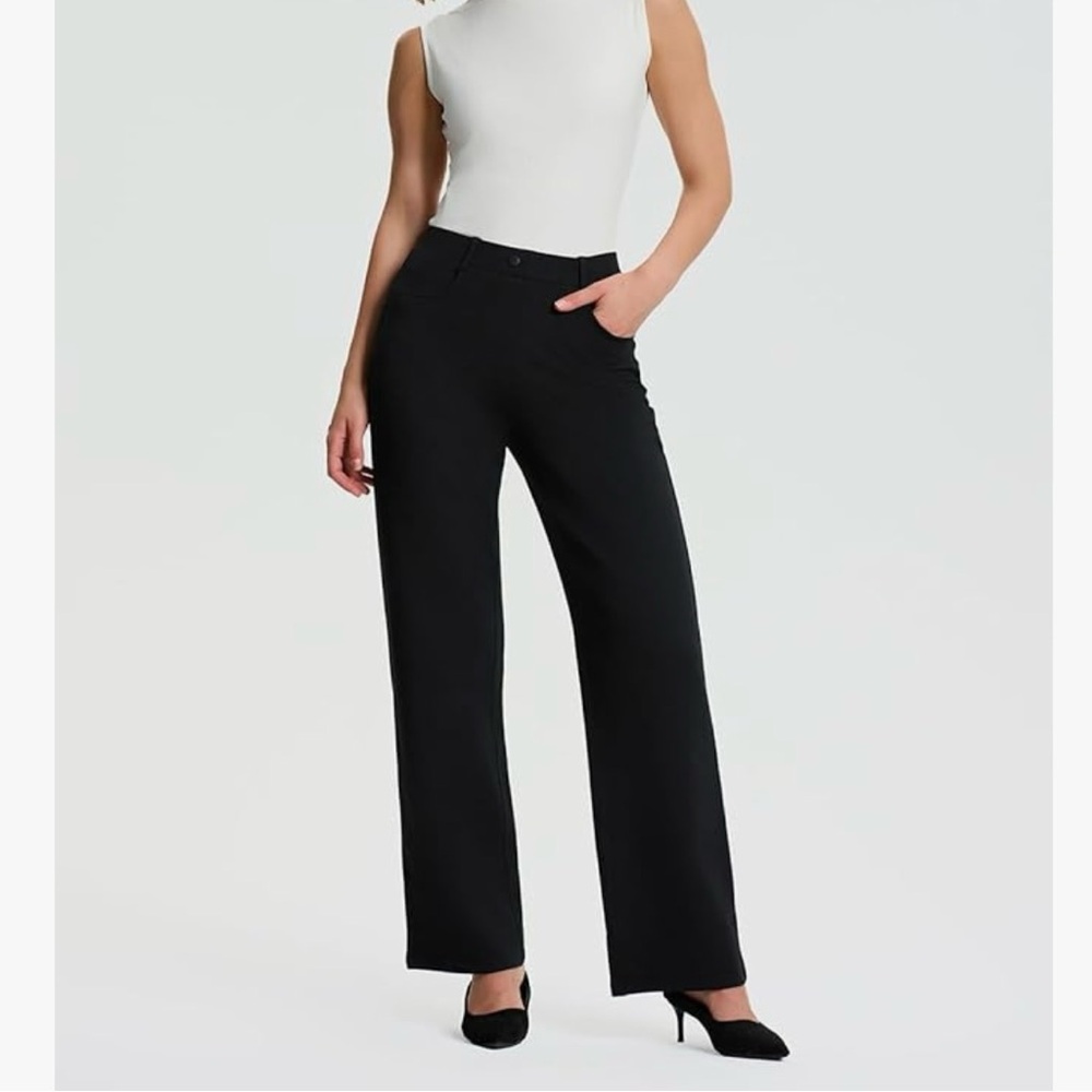 Yogipace High Rise Stretch Relaxed Fit Dress Pants